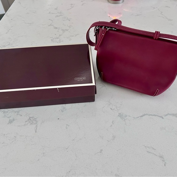 Coach Red Leather Mini Bag - Picture 2 of 11
